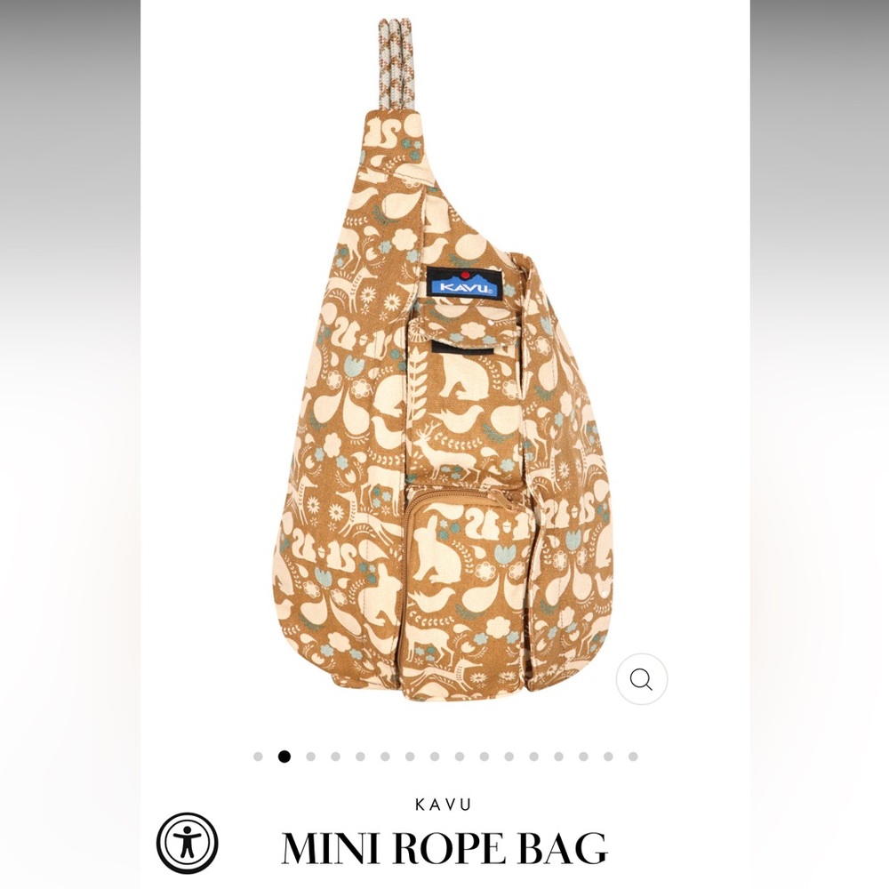 Kavu Mini Rope Bag - Fall Folklore NWOT